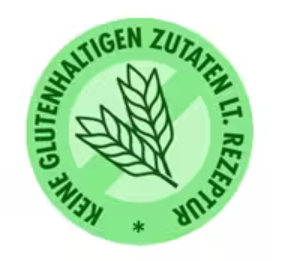 Keine glutenhaltigen Zutaten